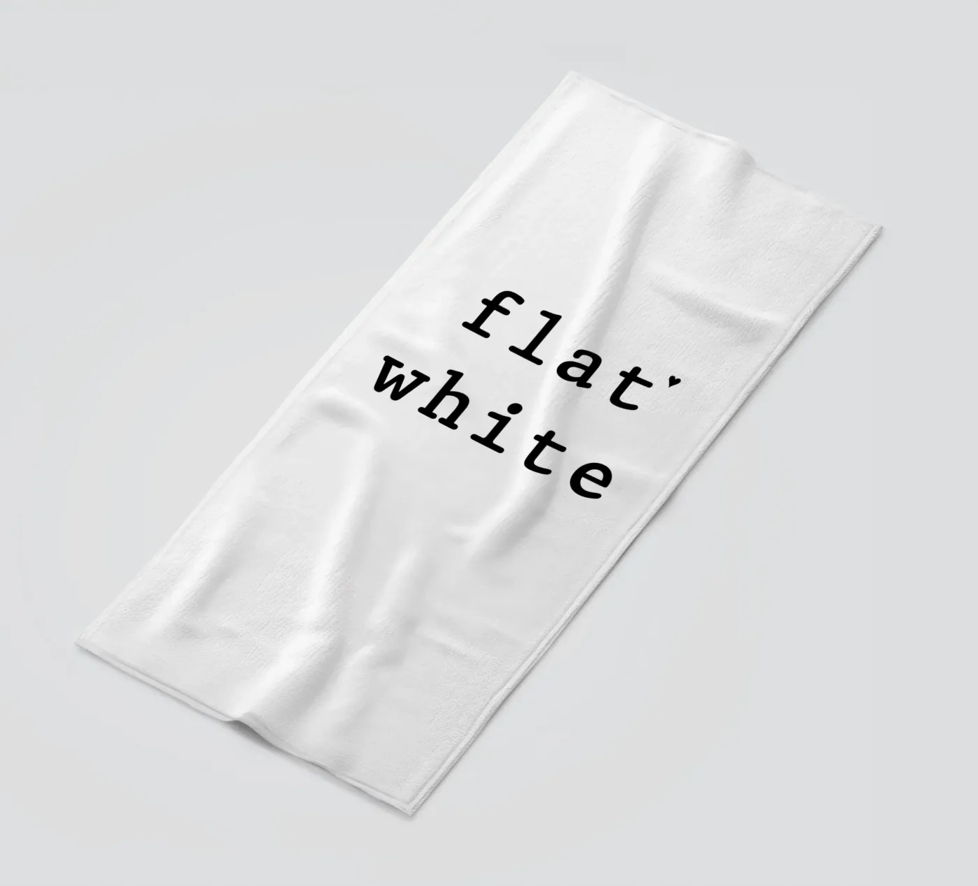 Flat white serviette de plage de typolover