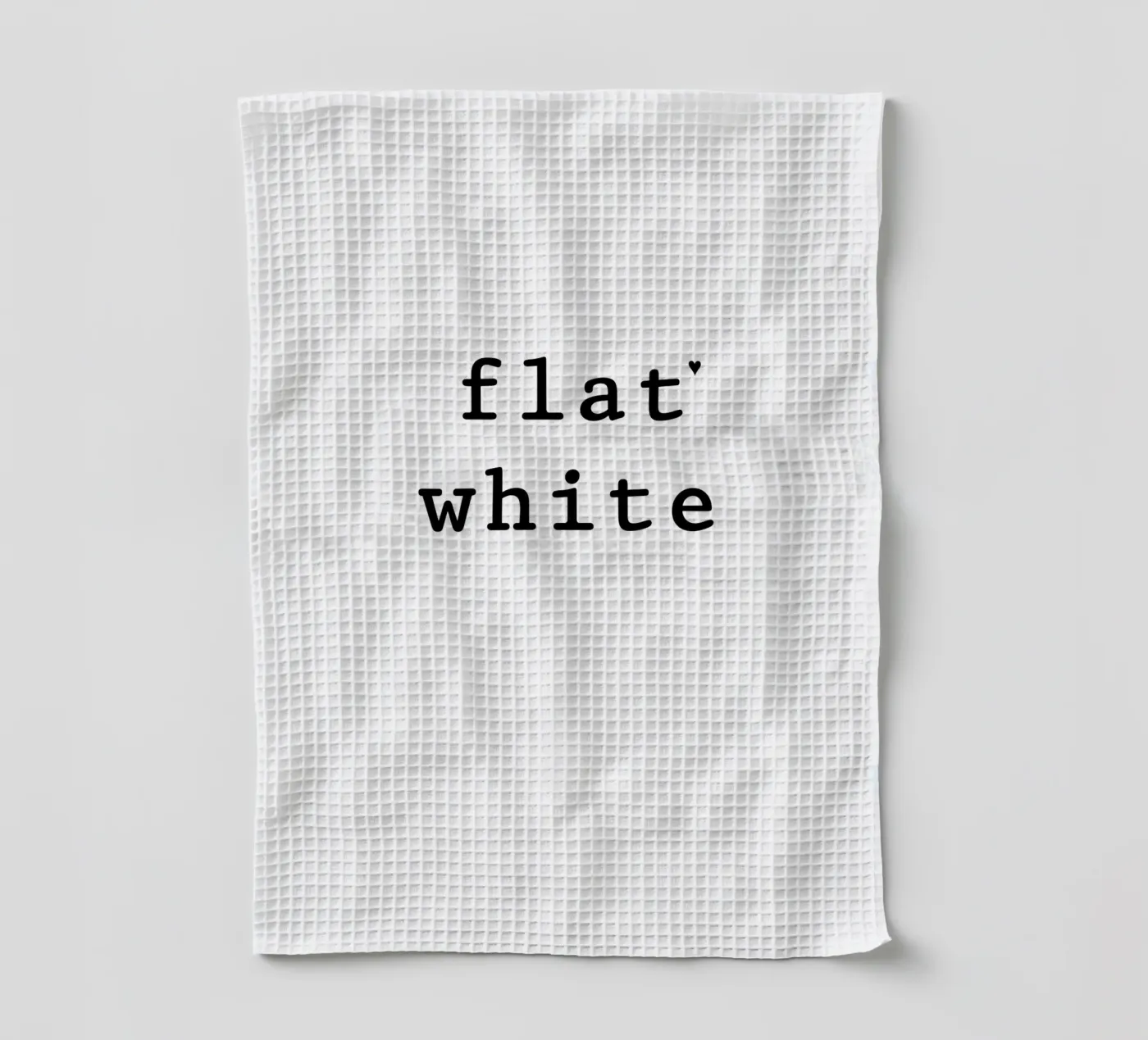 Flat white torchon de typolover