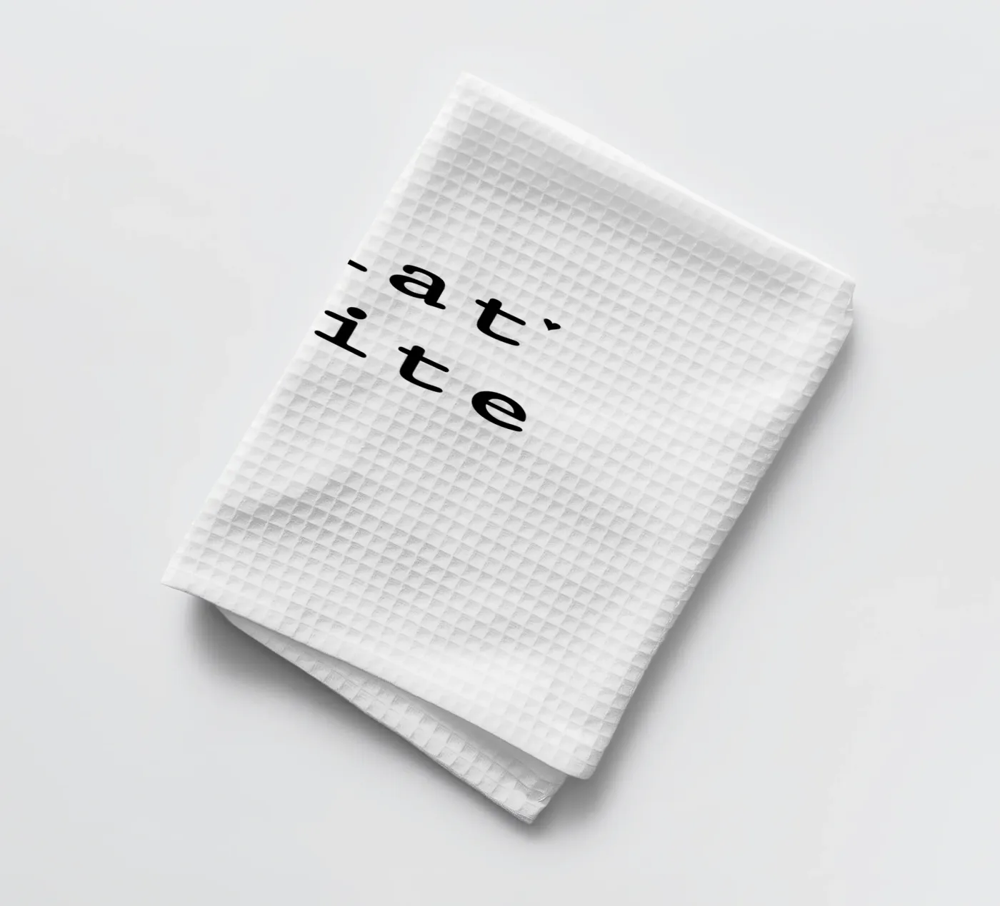 Flat white torchon de typolover