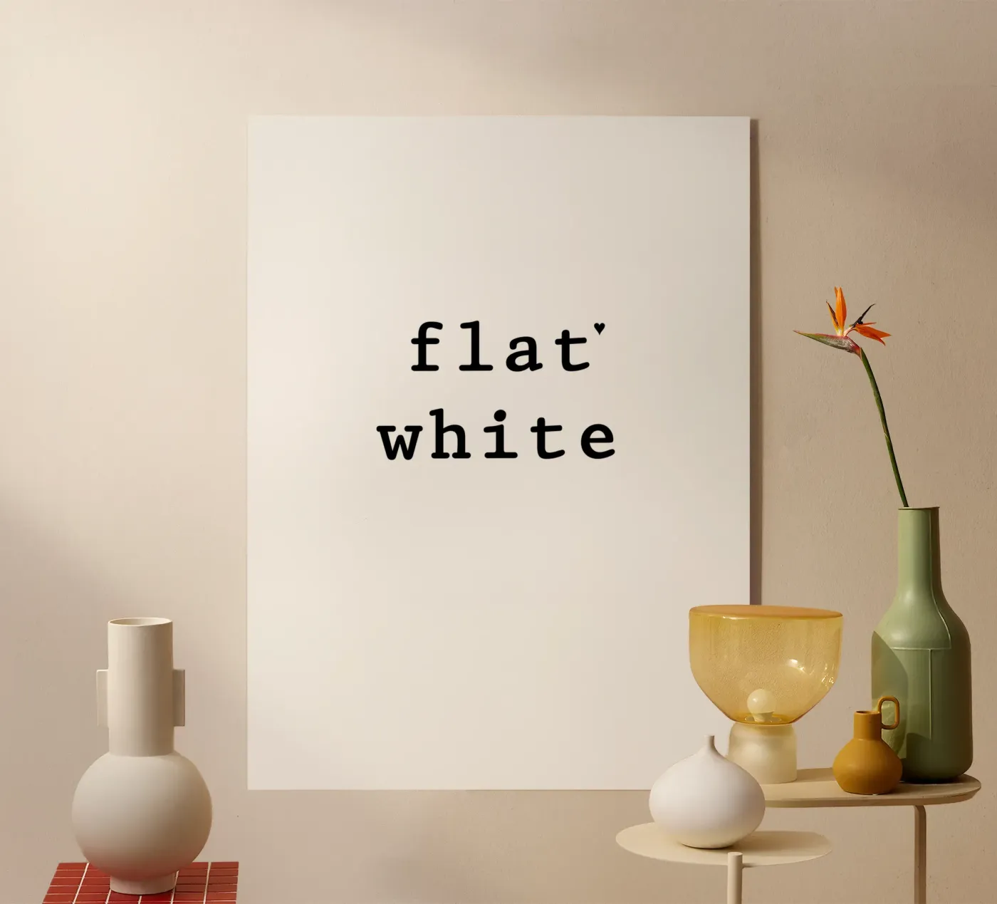 Flat white acrylic glass by typolover
