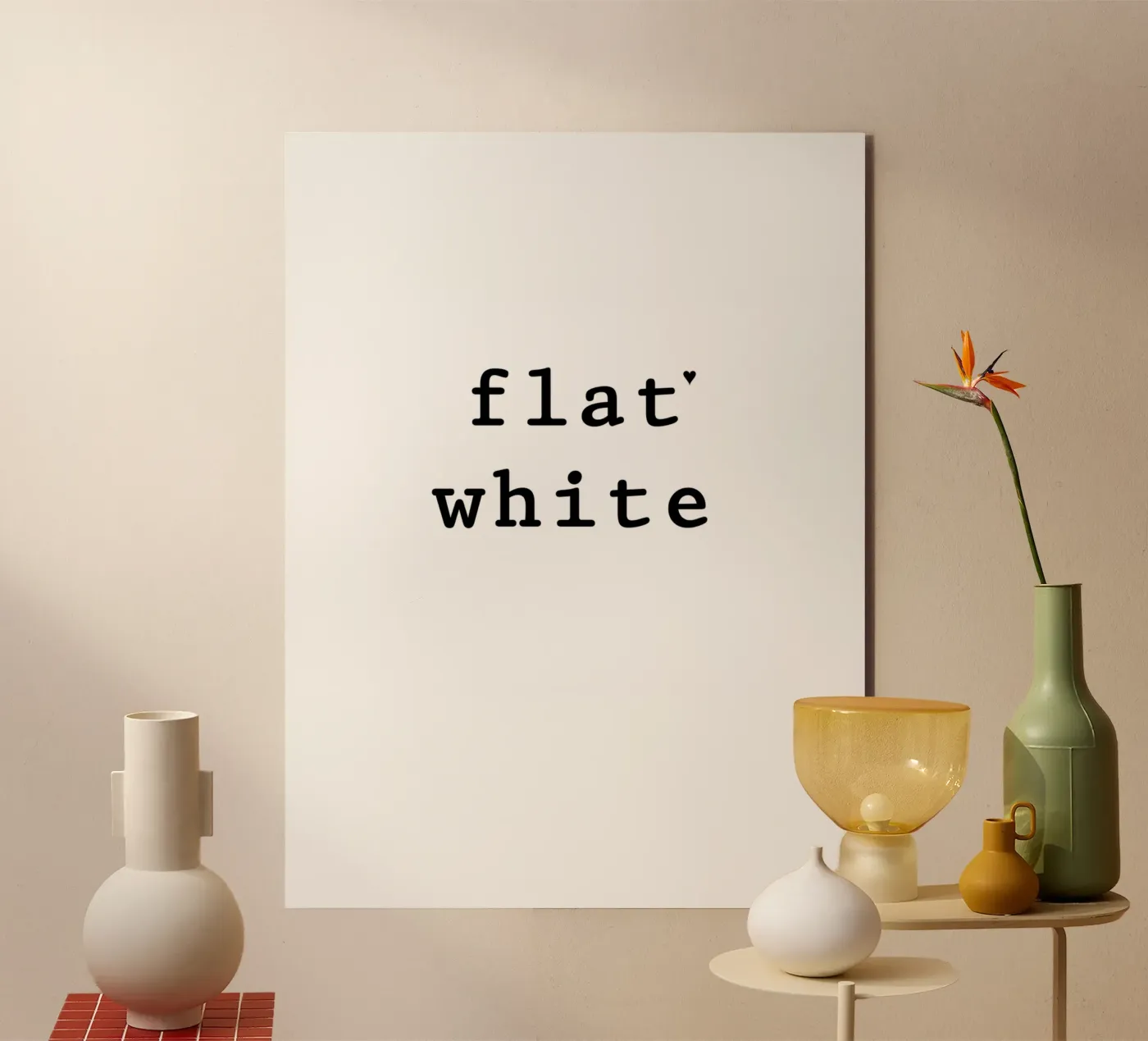 Flat white pannello forex da typolover