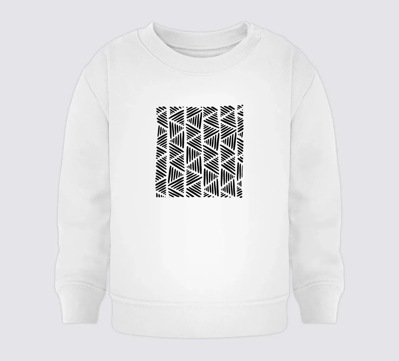 Bianco e nero astratto I felpa neonato da Orara Studio