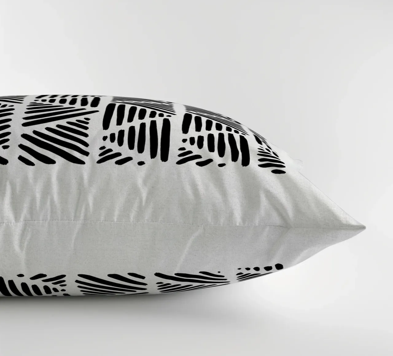 Bianco e nero astratto I cuscino da Orara Studio