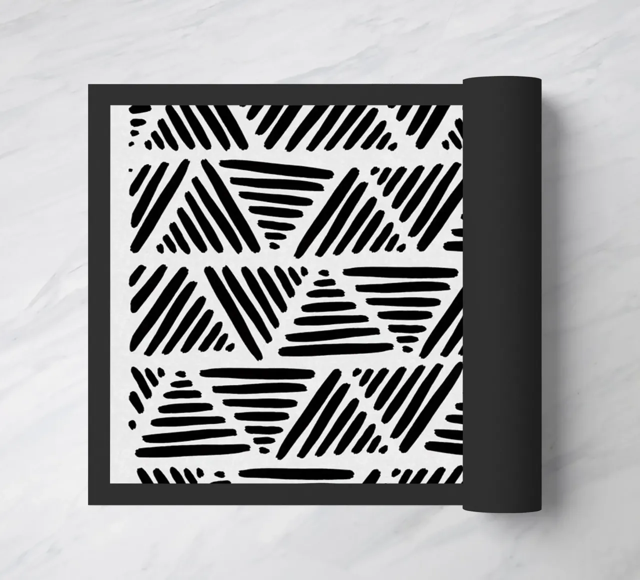 Bianco e nero astratto I zerbino da Orara Studio