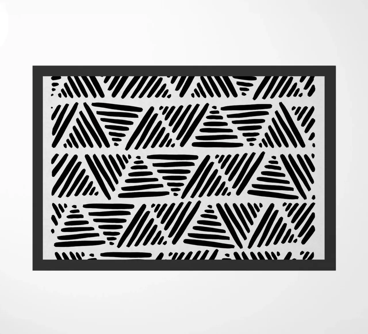 Bianco e nero astratto I zerbino da Orara Studio