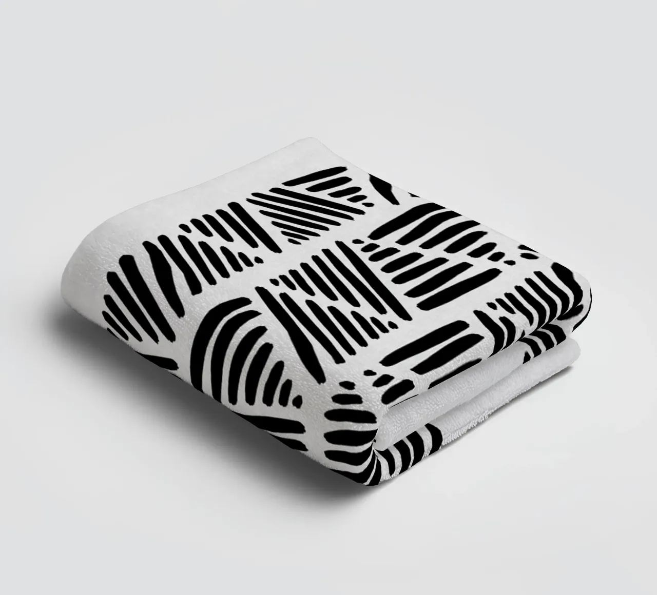 Bianco e nero astratto I asciugamano da bagno da Orara Studio