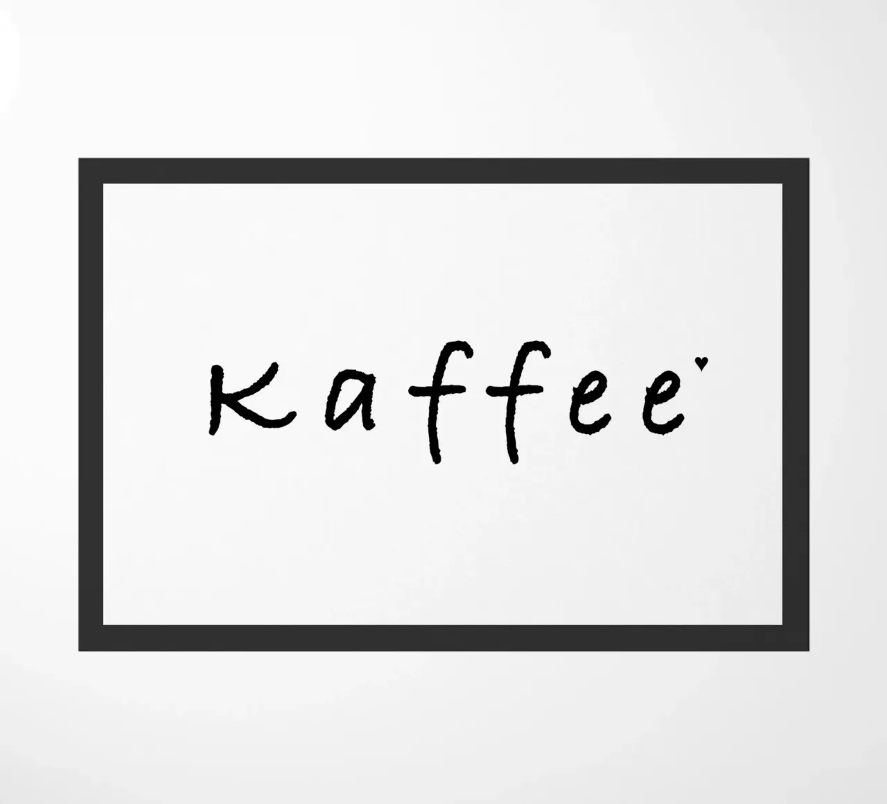 Kaffee deurmat van typolover