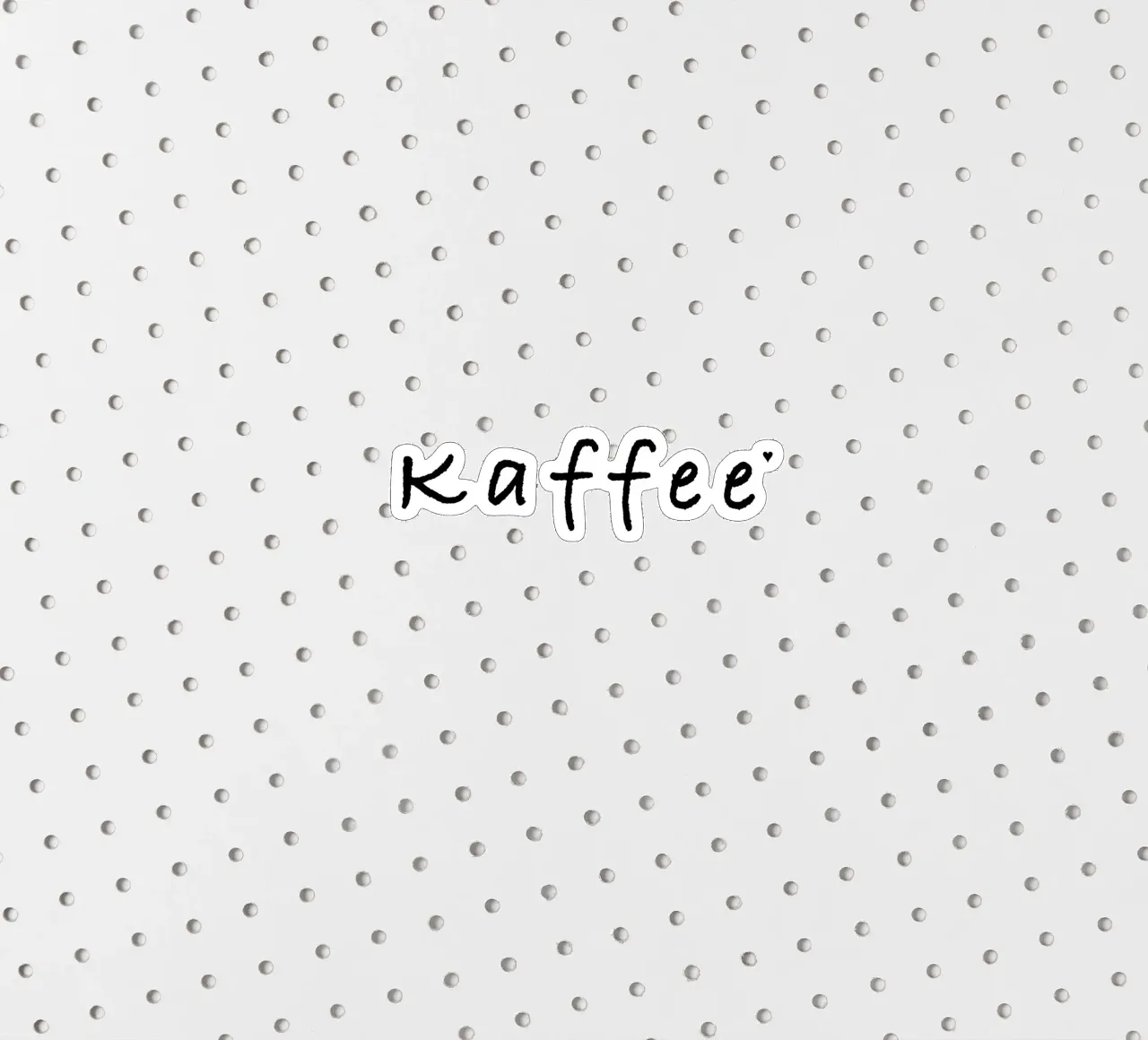 Kaffee sticker van typolover