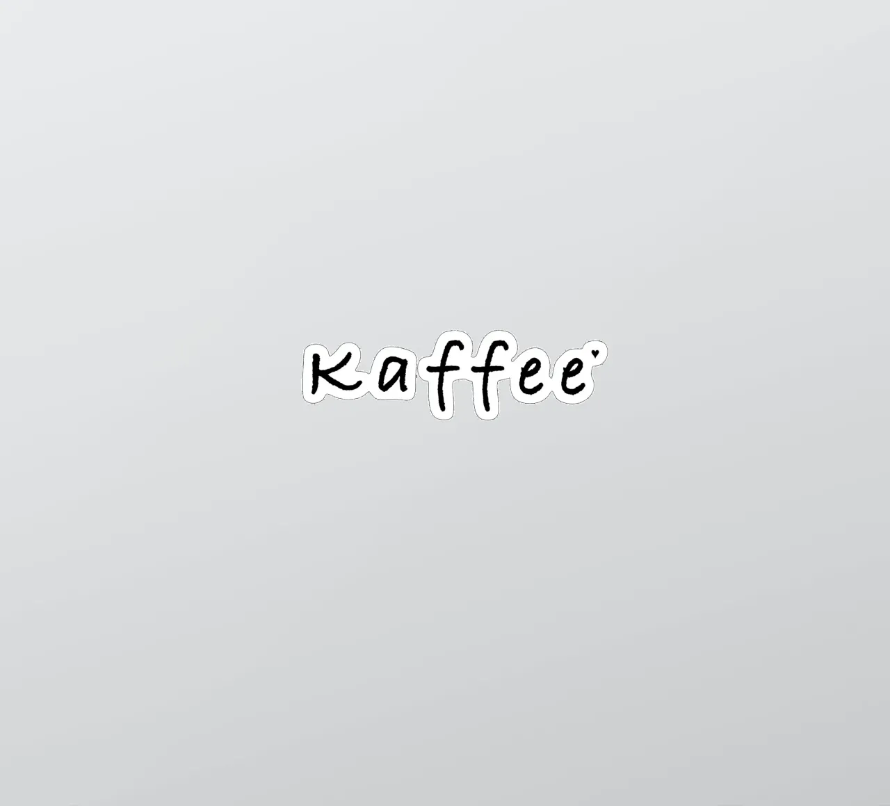 Kaffee sticker van typolover