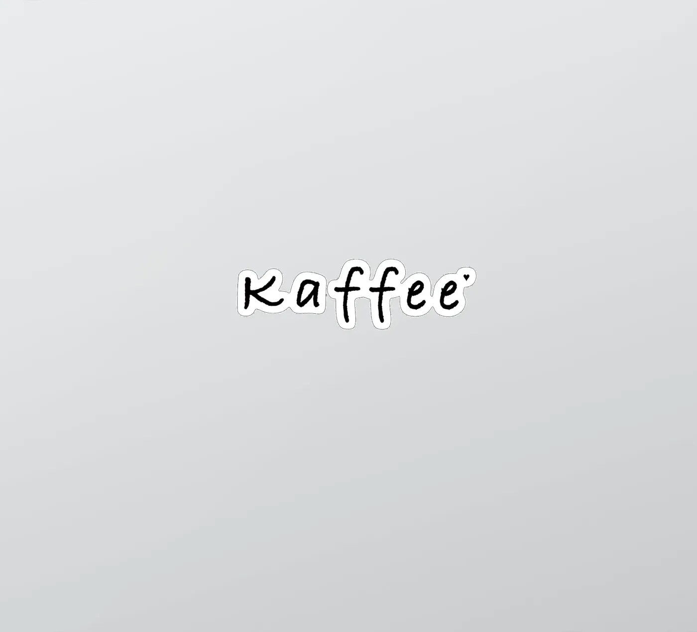 Kaffee autocollant de typolover