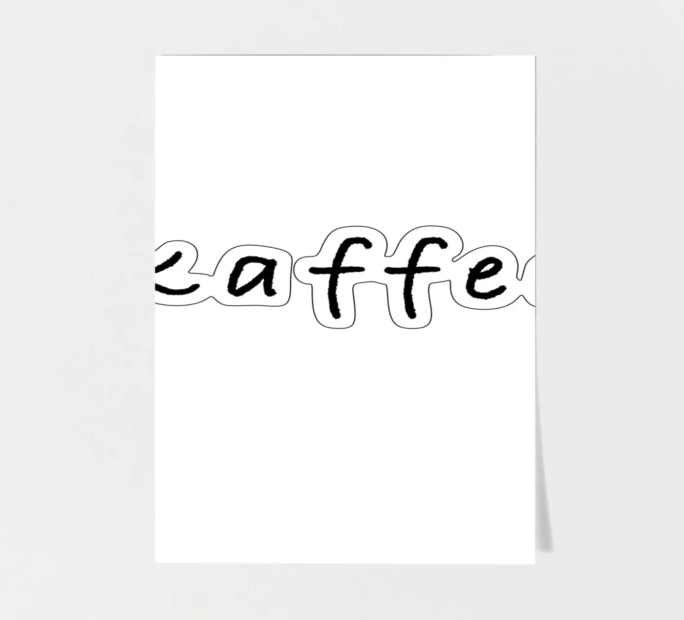 Kaffee foglio adesivo da typolover