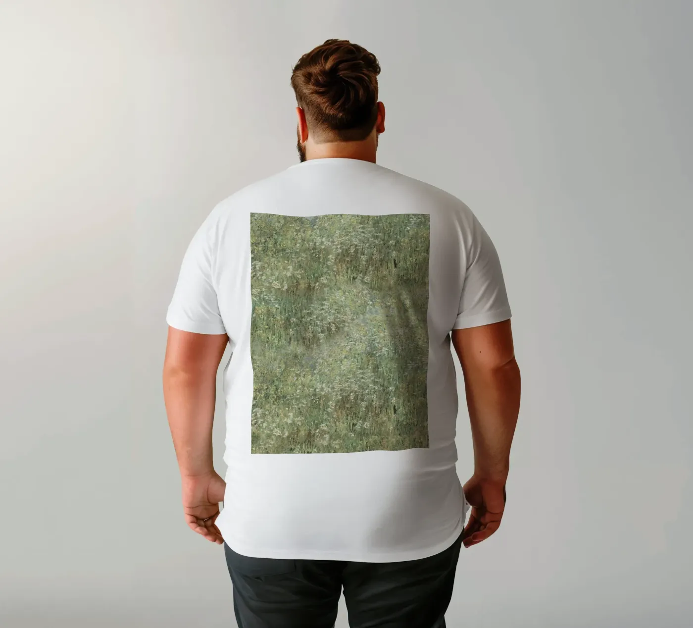 Stampa d'arte impressionista sul prato di fiori selvatici t-shirt da Vintage Posters