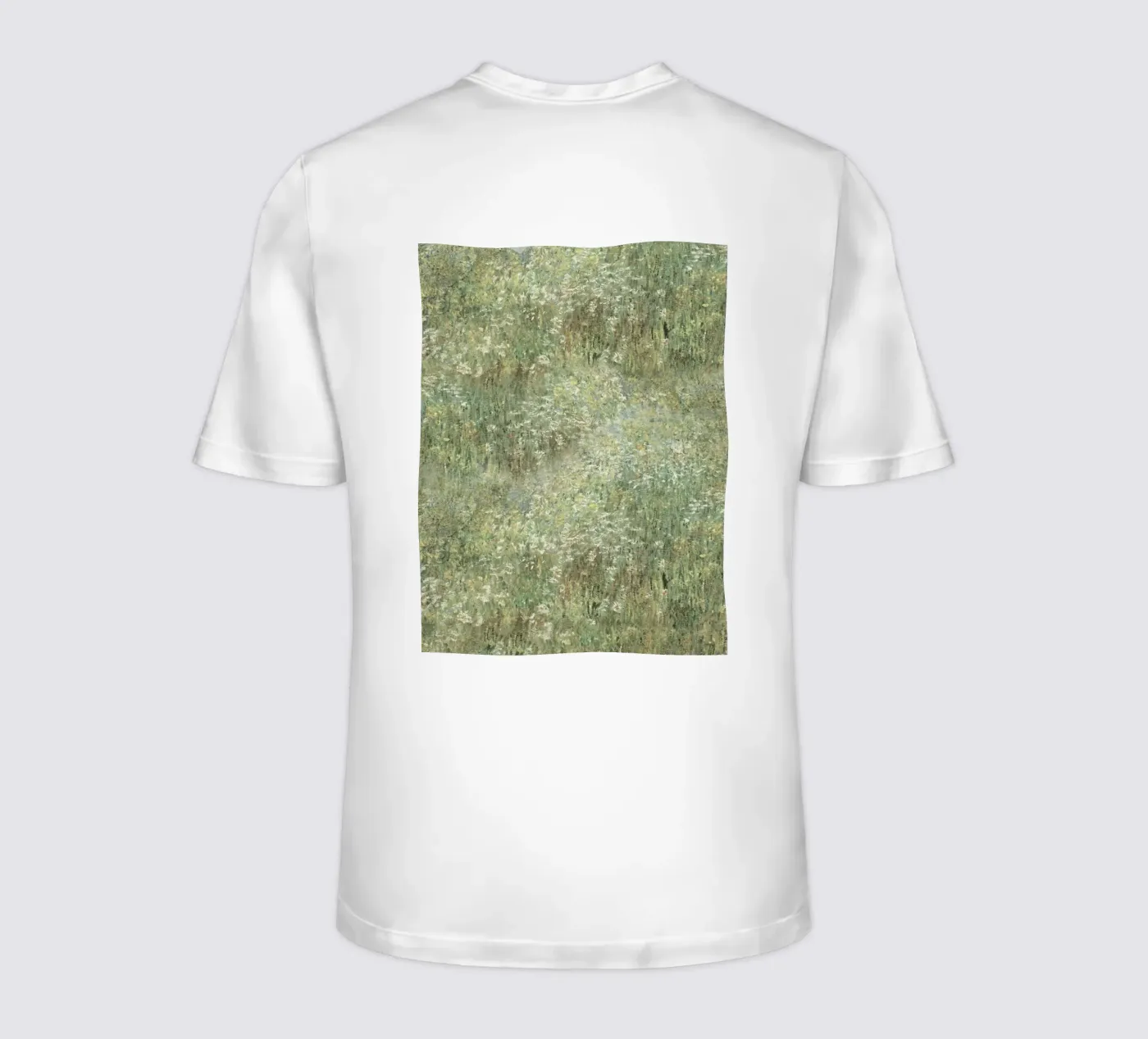 Stampa d'arte impressionista sul prato di fiori selvatici t-shirt da Vintage Posters