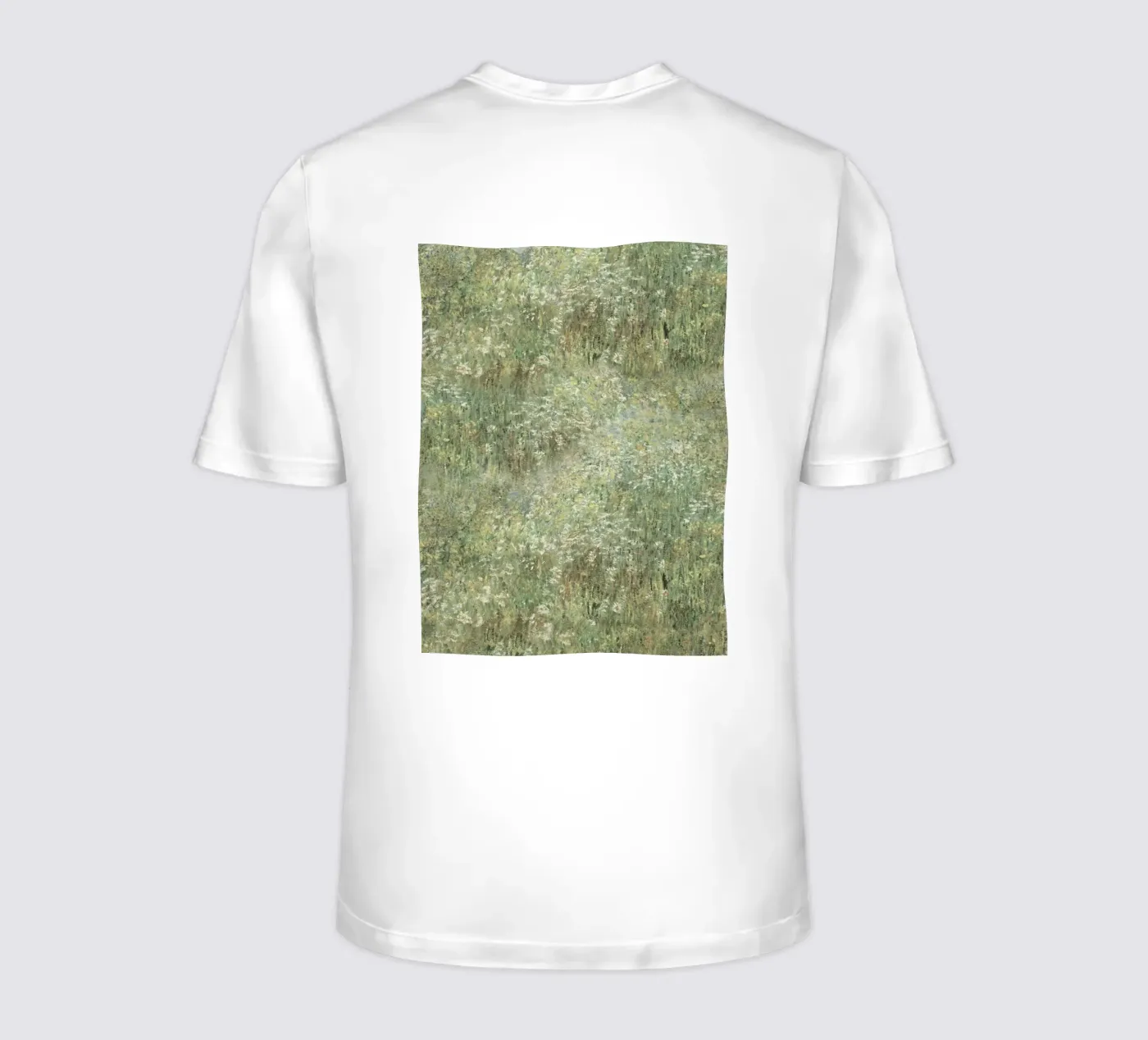 Stampa d'arte impressionista sul prato di fiori selvatici t-shirt da Vintage Posters