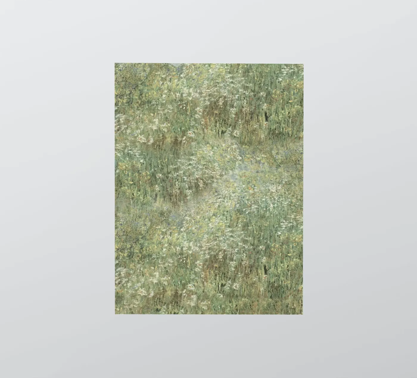 Stampa d'arte impressionista sul prato di fiori selvatici adesivo da Vintage Posters