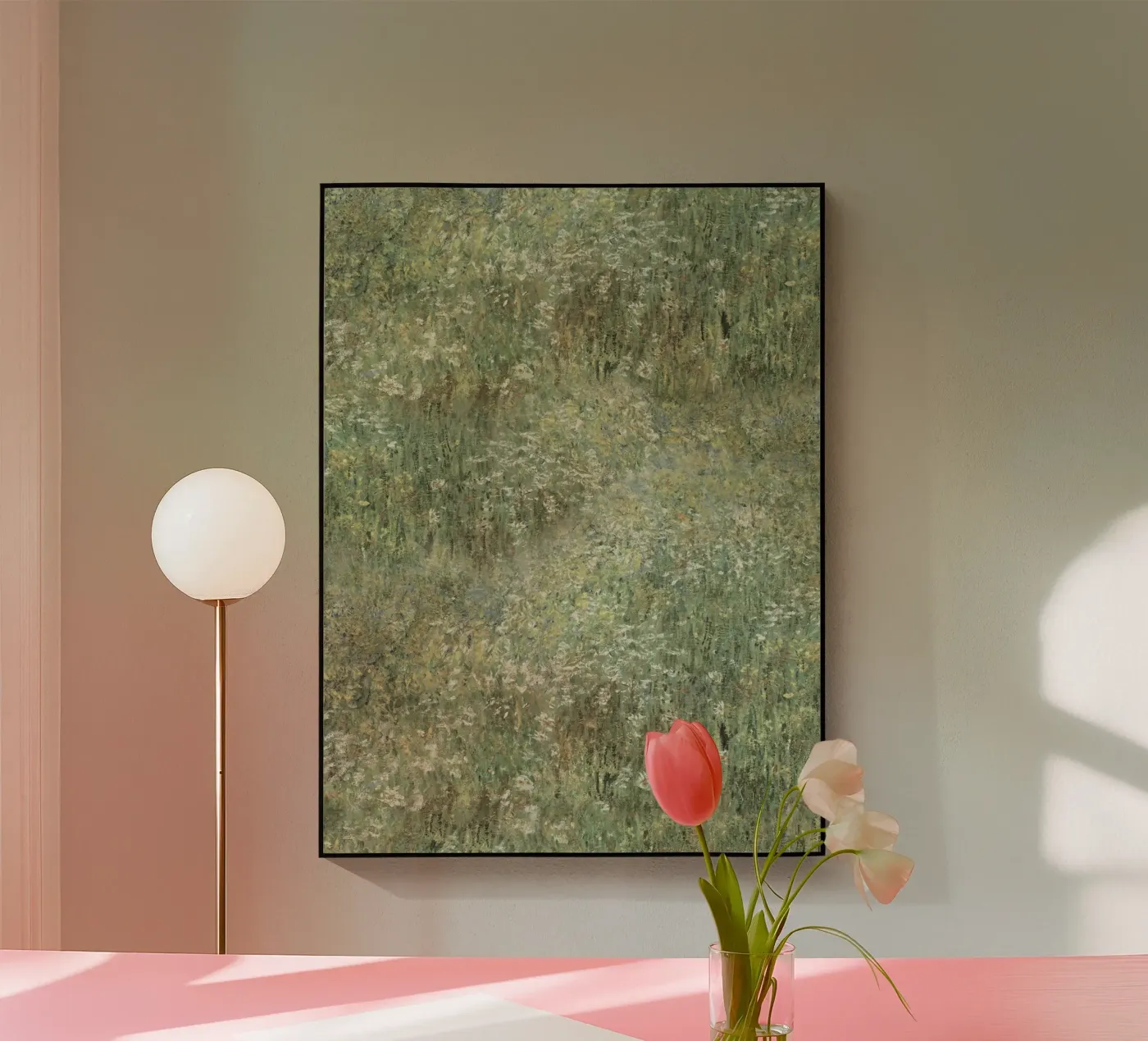 Impressionist Wildflower Meadow Art Print plexiglas de Vintage Posters