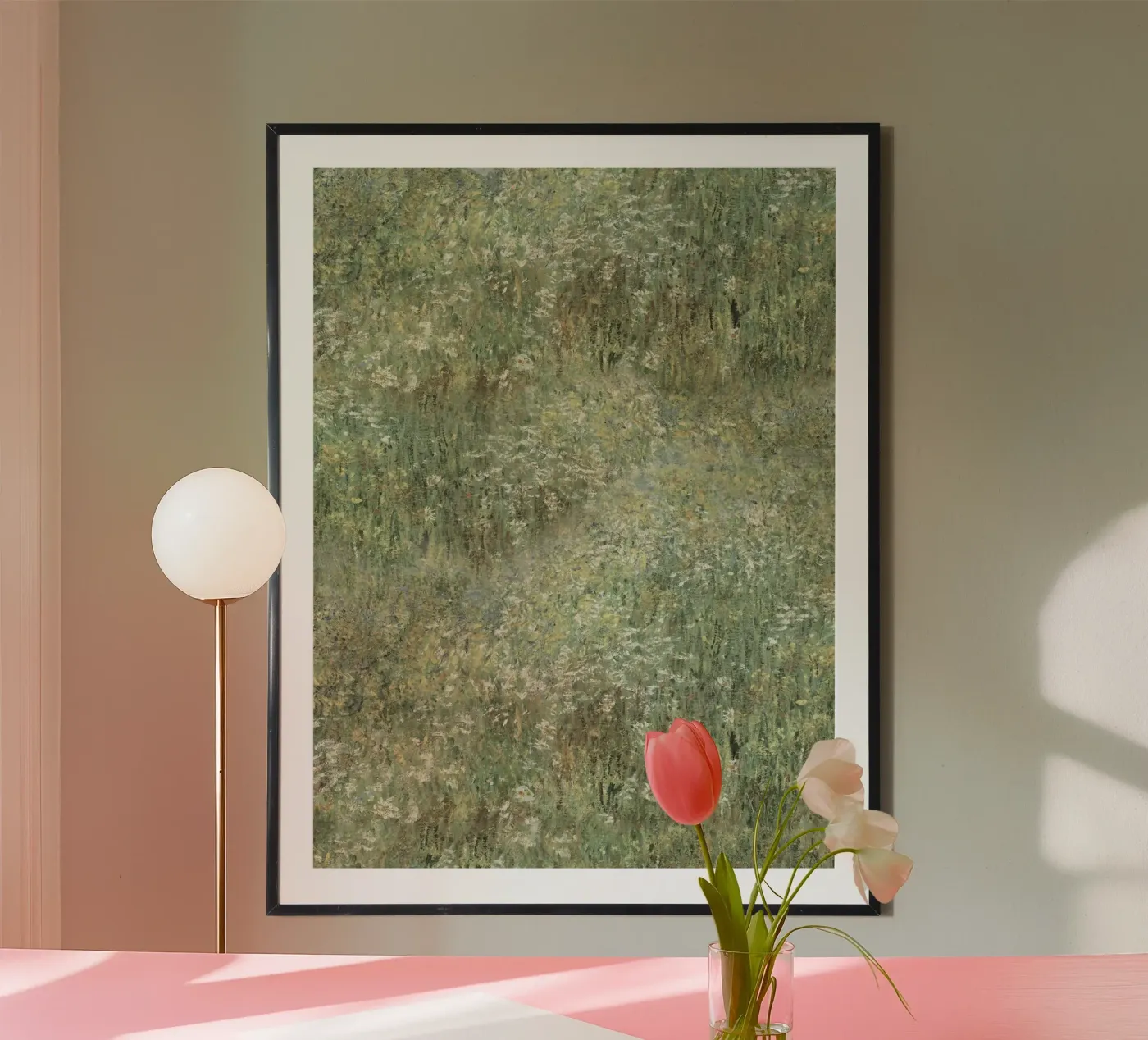 Impressionist Wildflower Meadow Art Print poster van Vintage Posters