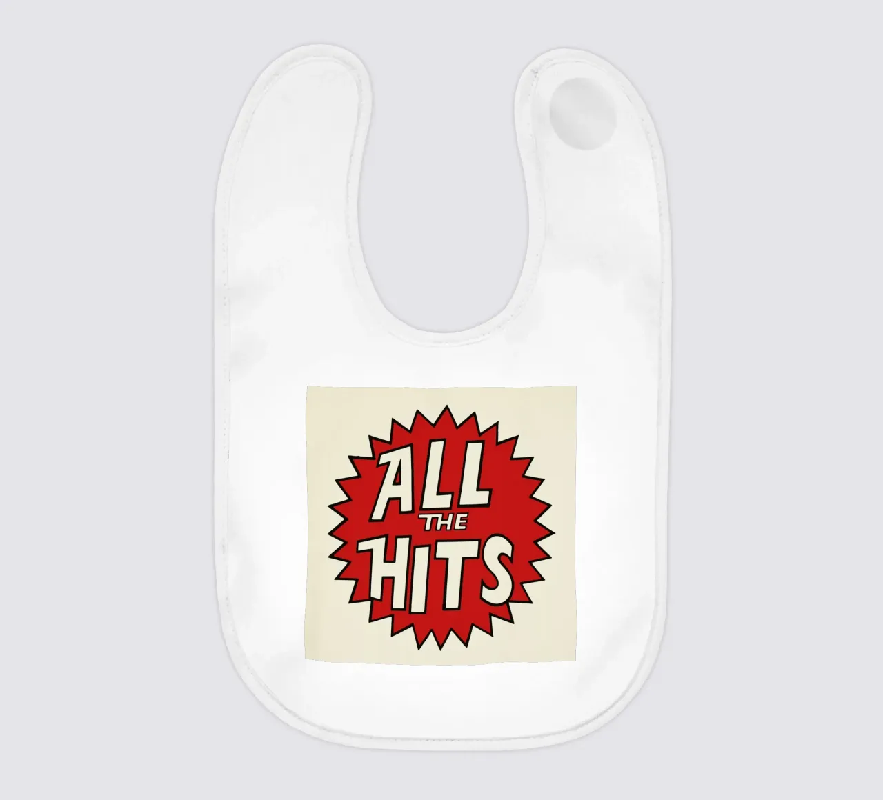 All the Hits baby bib by Hemingway Design