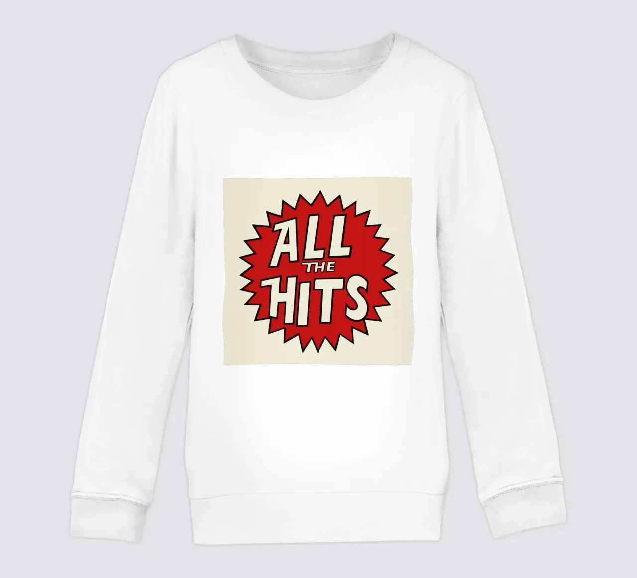All the Hits kids sweatshirt by Hemingway Design