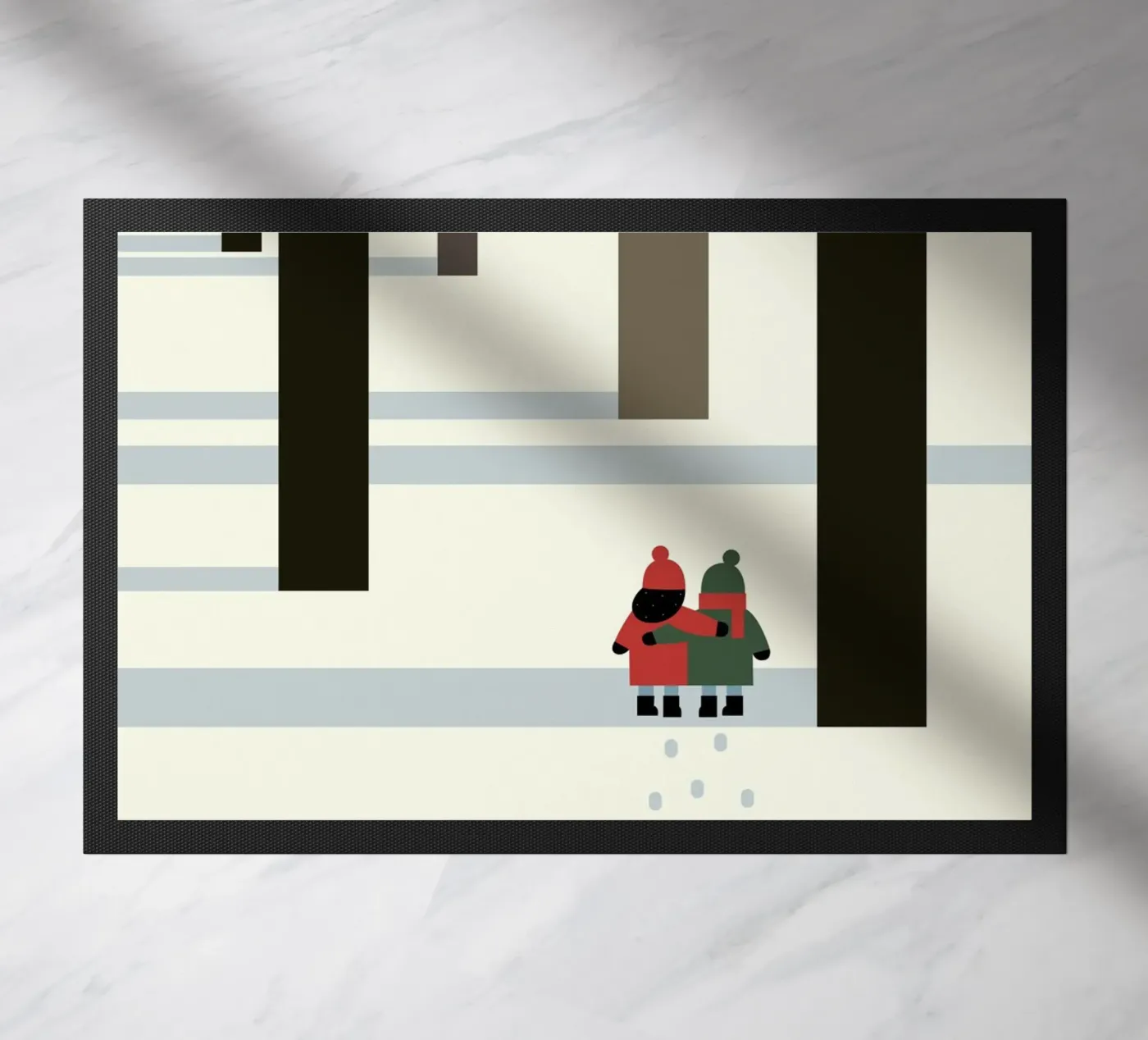 Winter in Memory doormat by Andy Westface