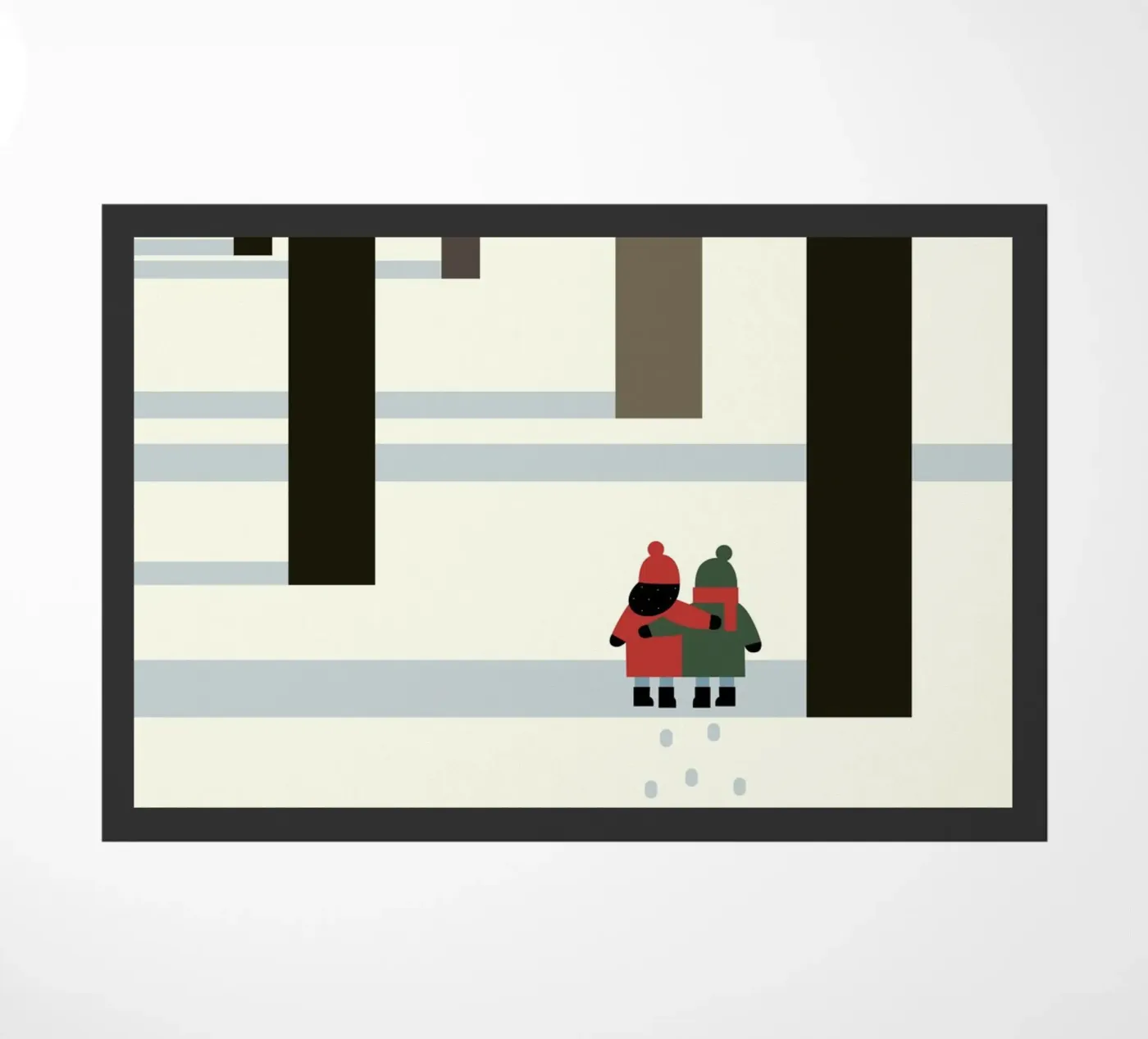 Winter in Memory doormat by Andy Westface
