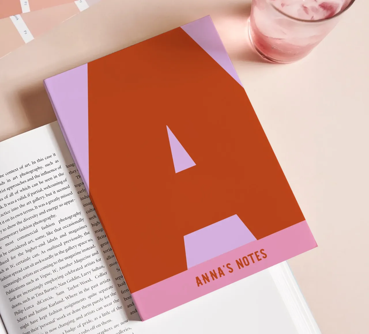 Alphabet Personalised (A, B, C, D) Notebook notebook by Sunday Design Studio