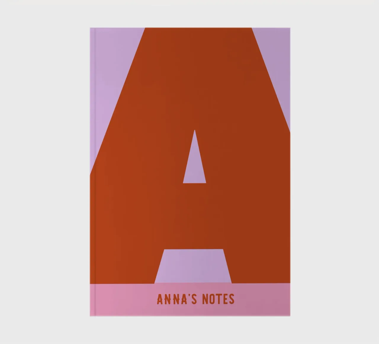 Alphabet Personalised (A, B, C, D) Notebook notebook by Sunday Design Studio