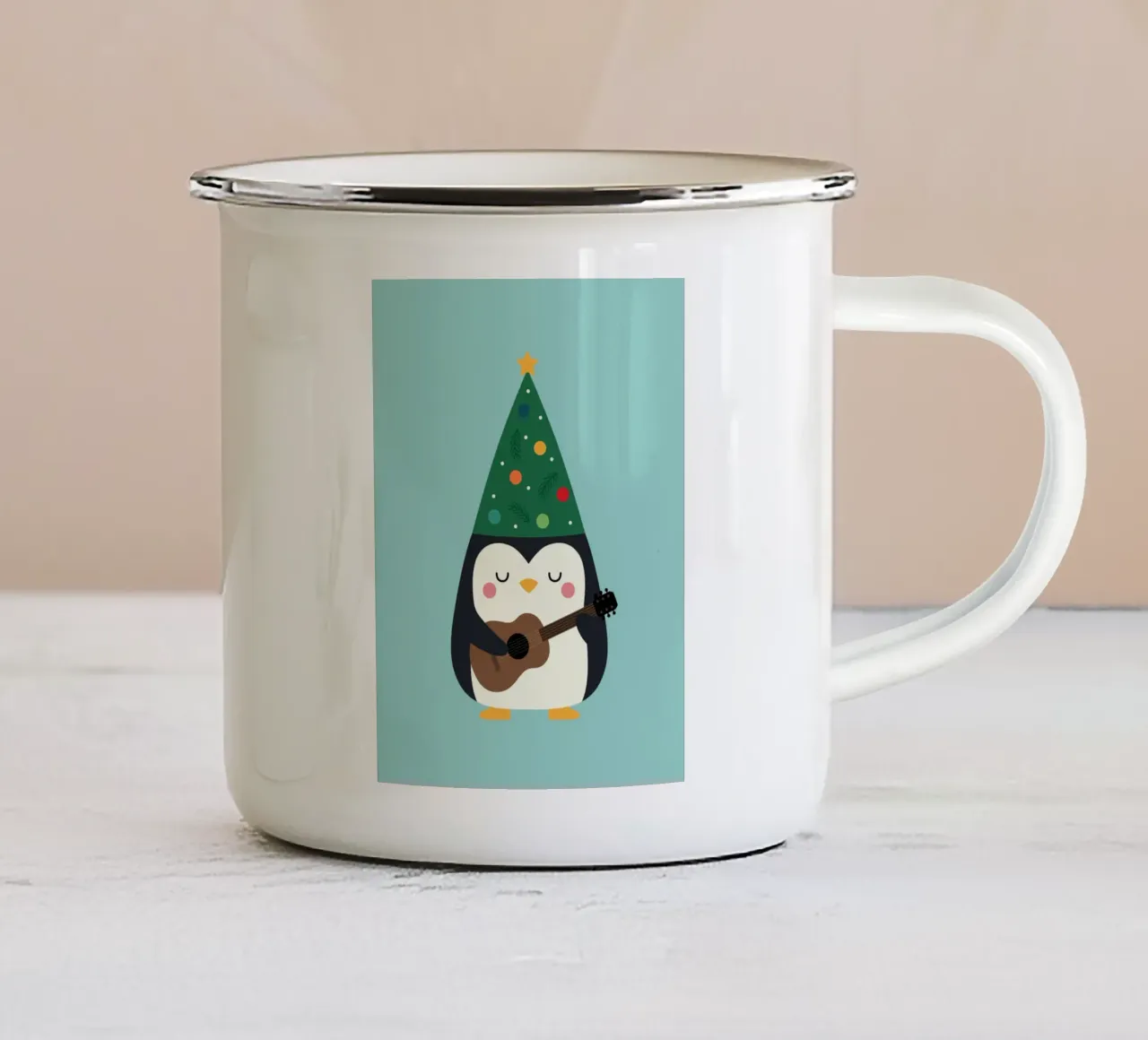 Fa La La La tazza in smalto da Andy Westface