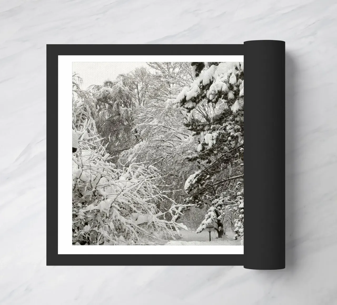 Winter forest doormat by SunflowerDE