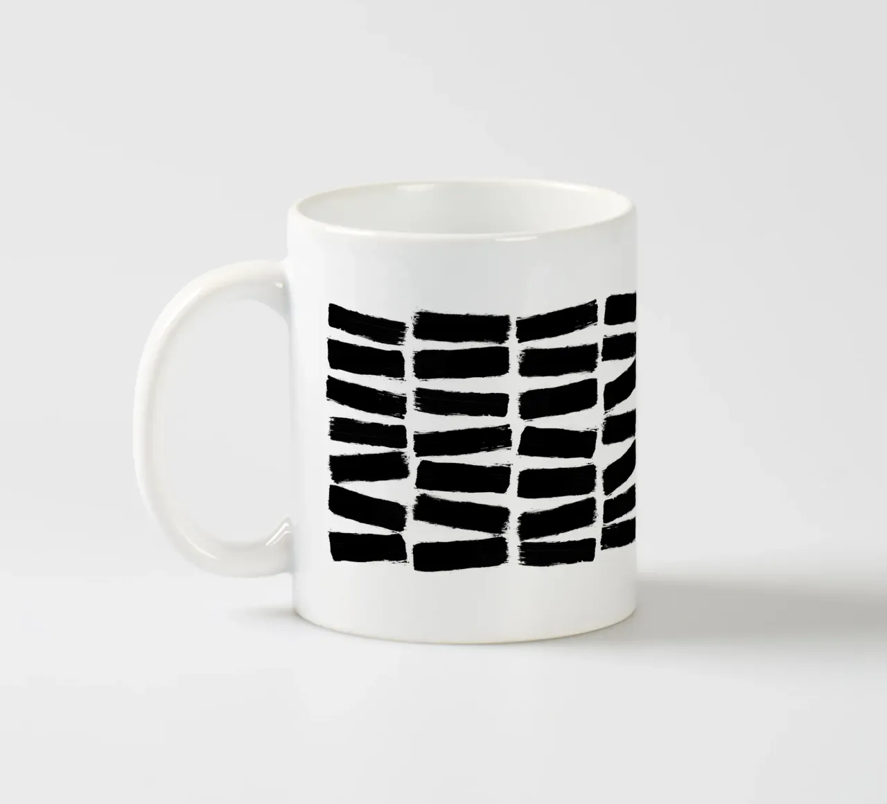 Pennellate nere tazza in ceramica da Orara Studio