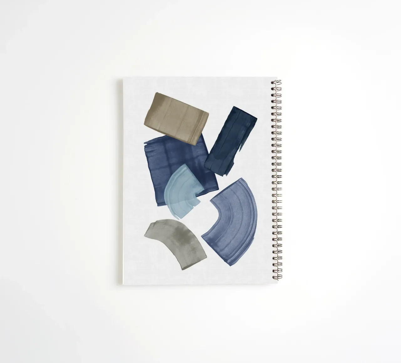 Blocchi di vernice blu e marrone diario ad anelli da Orara Studio