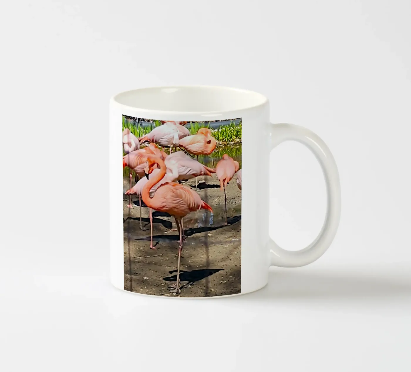 Flamingos ceramic mug by SunflowerDE