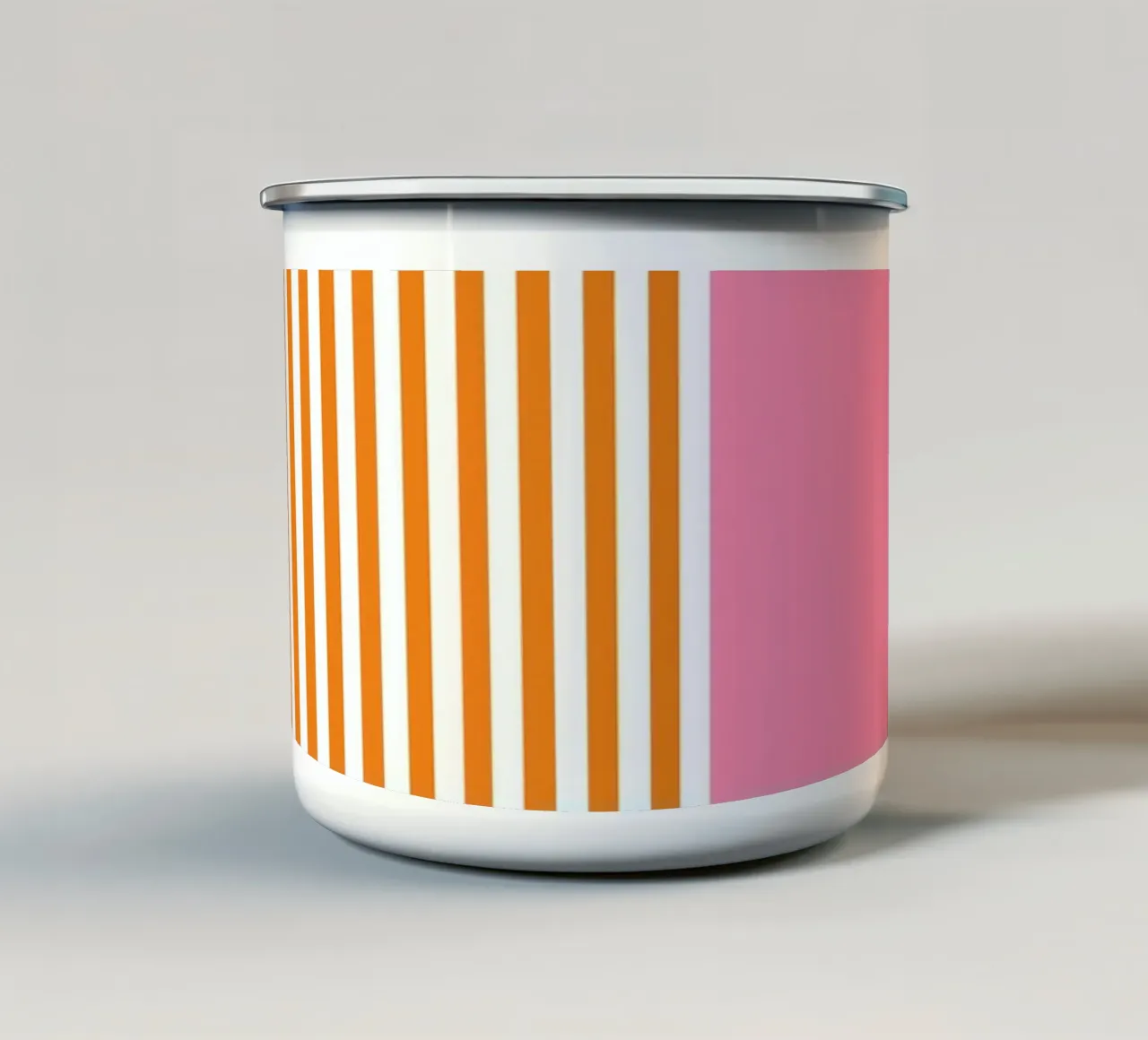 Tile - orange Streifen mit rosa tazza in smalto da BAINAI HOME