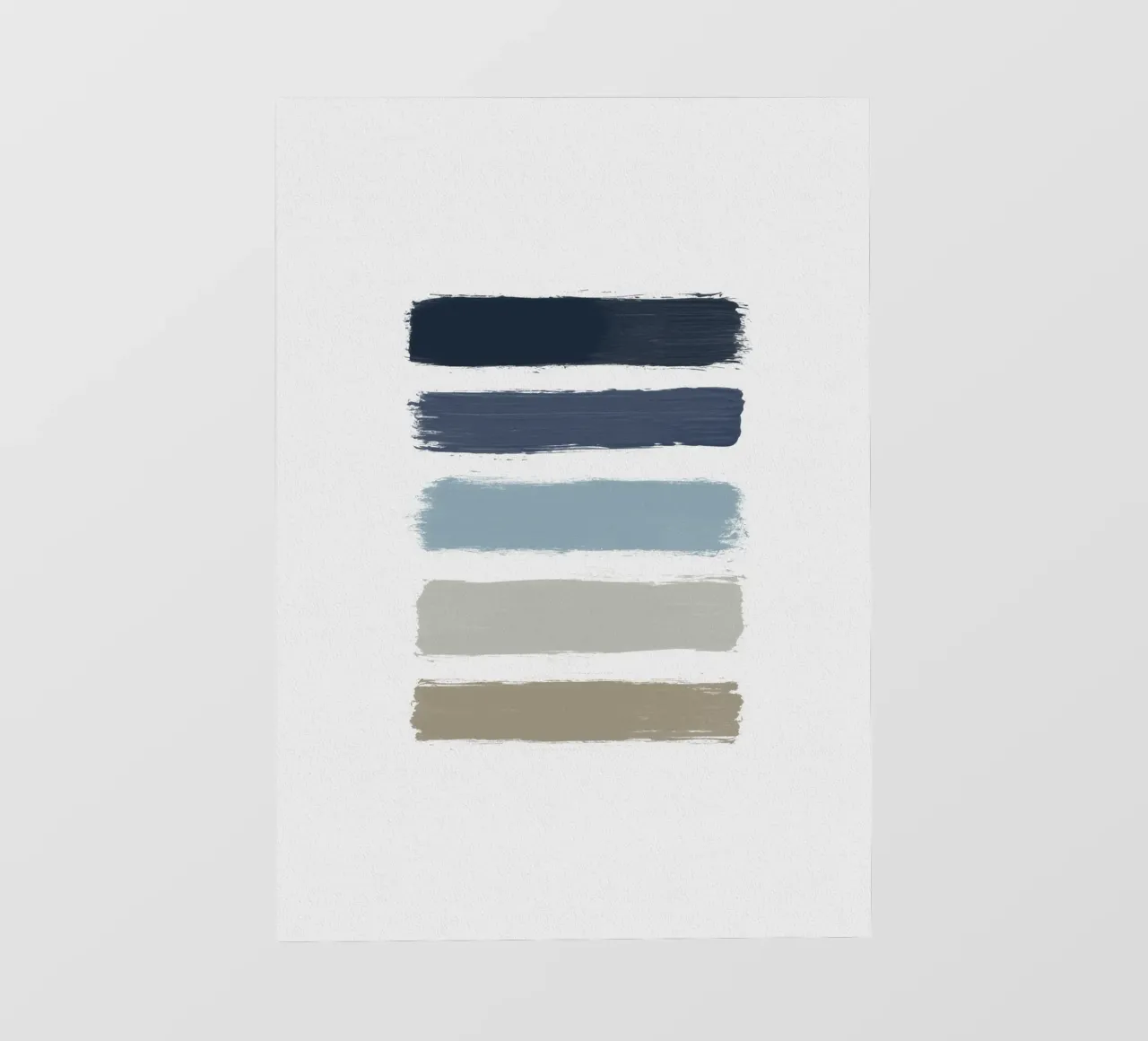 Blue & Taupe Stripes papier peint photo de Orara Studio