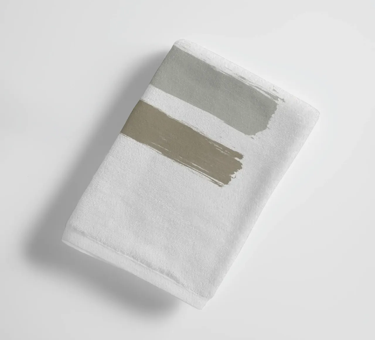 Blue & Taupe Stripes serviette de bain de Orara Studio