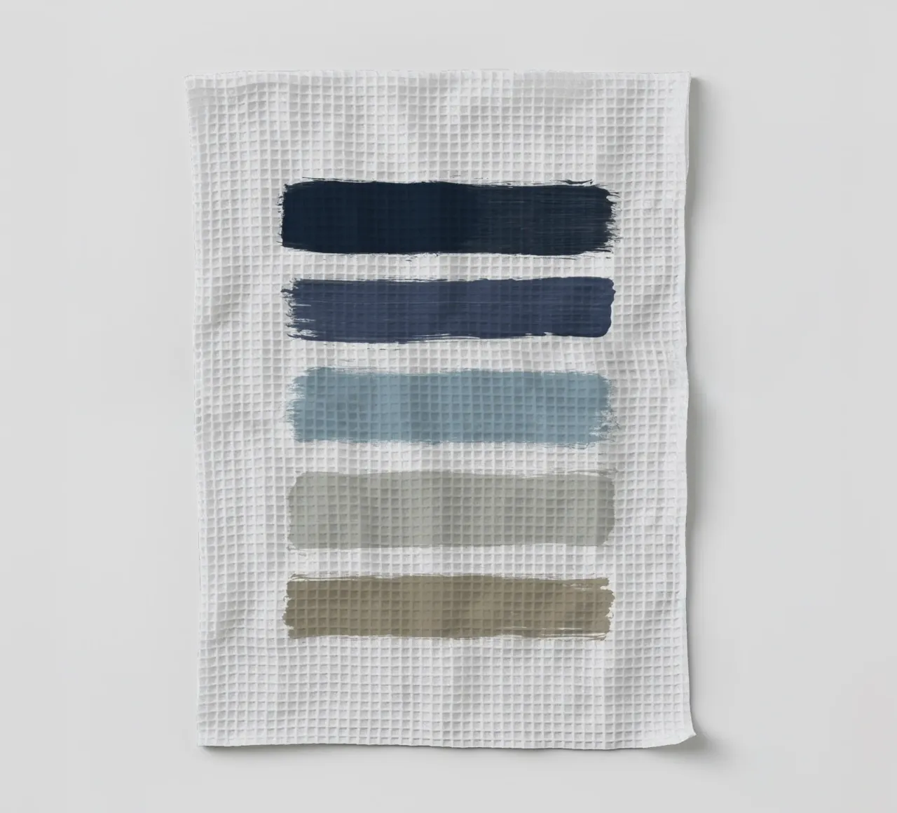 Blue & Taupe Stripes torchon de Orara Studio