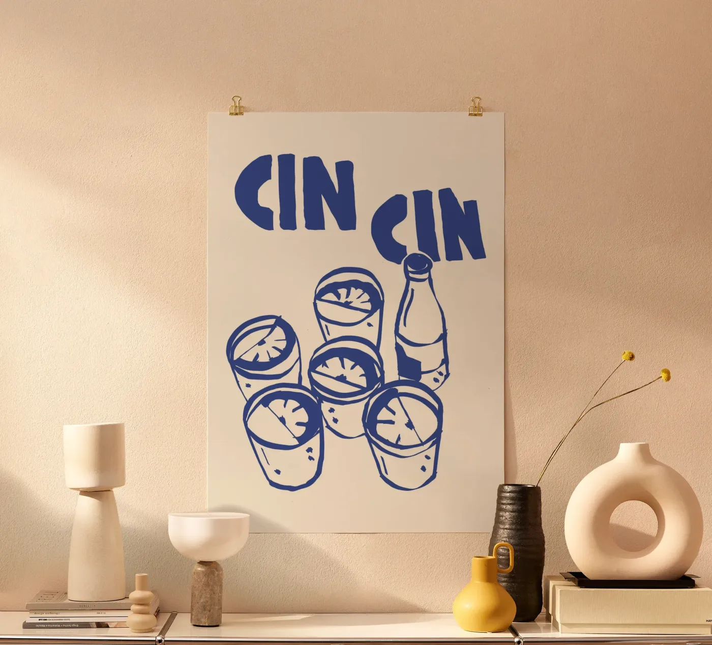 Cin Cin poster by Candid Chroma