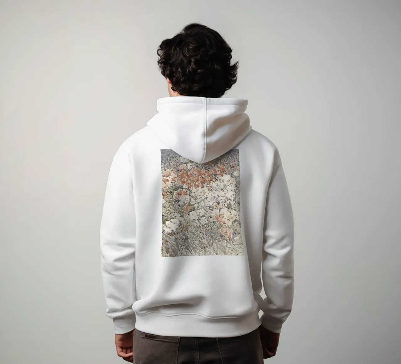 Acquerello botanico d'epoca sul campo di fiori felpa con cappuccio da Vintage Posters