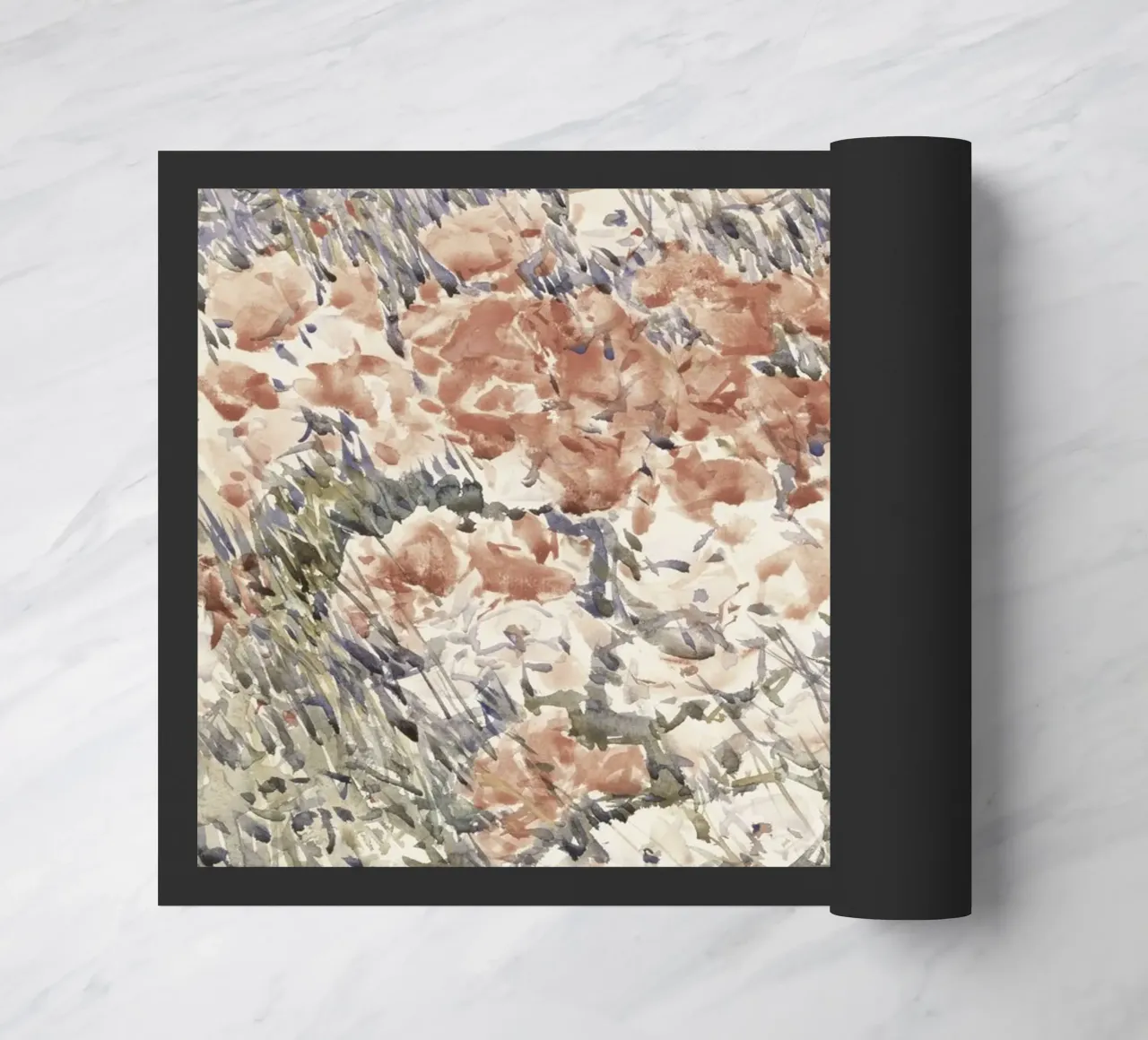 Acquerello botanico d'epoca sul campo di fiori zerbino da Vintage Posters