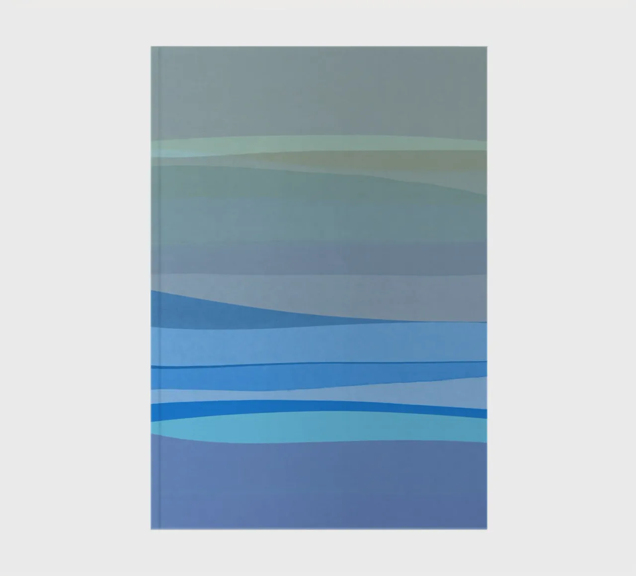 Blue Abstract I notebook by Orara Studio