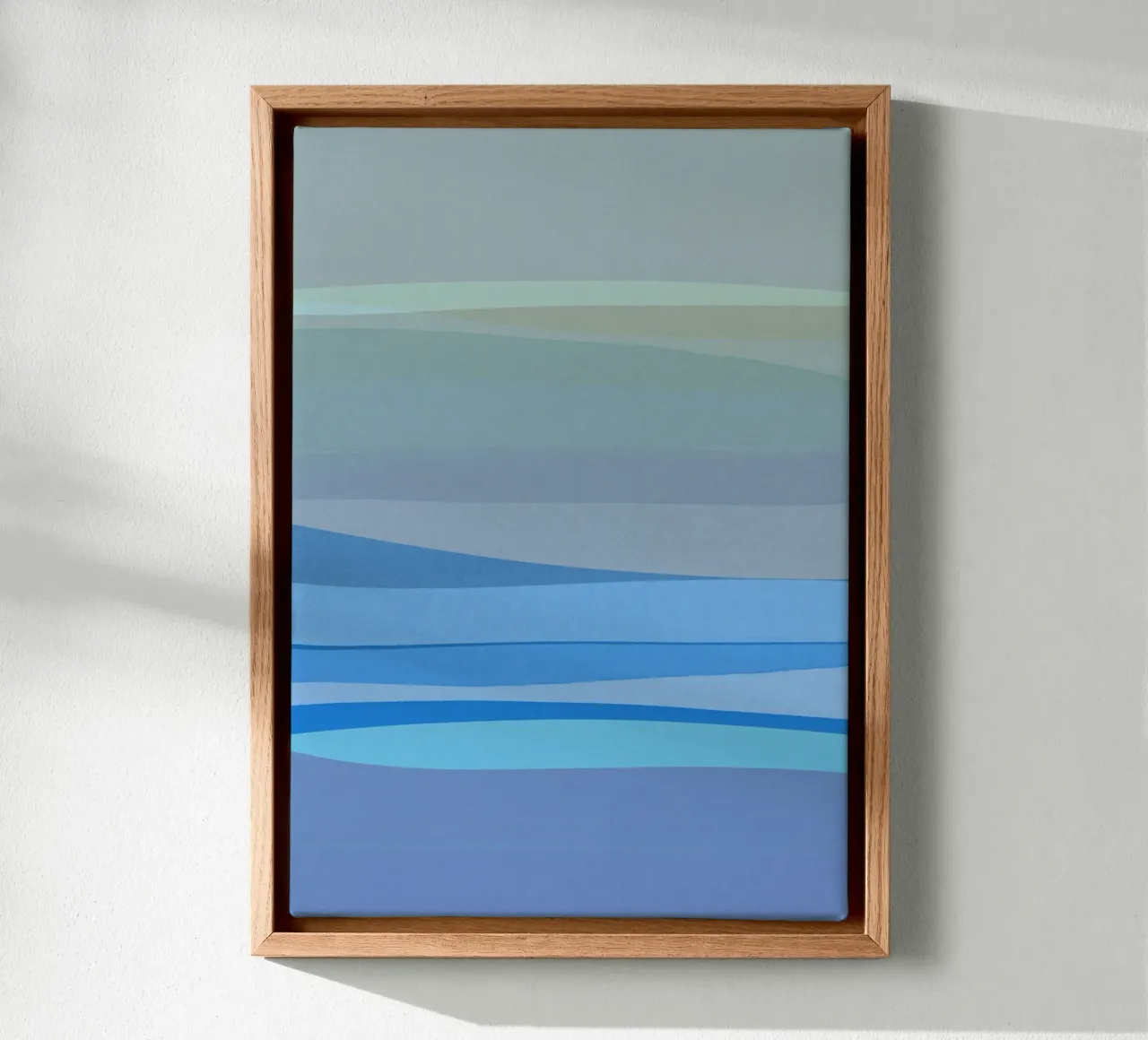 Blauw abstract I canvas van Orara Studio