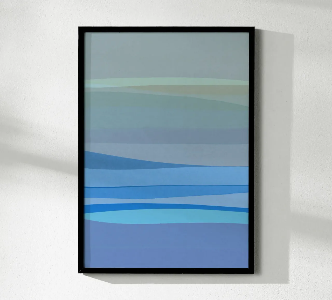 Blau Abstrakt I Poster von Orara Studio