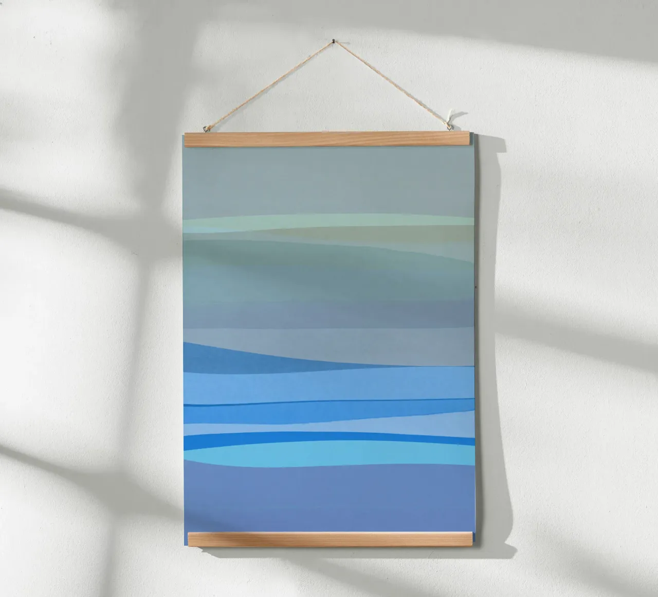 Blau Abstrakt I Poster von Orara Studio