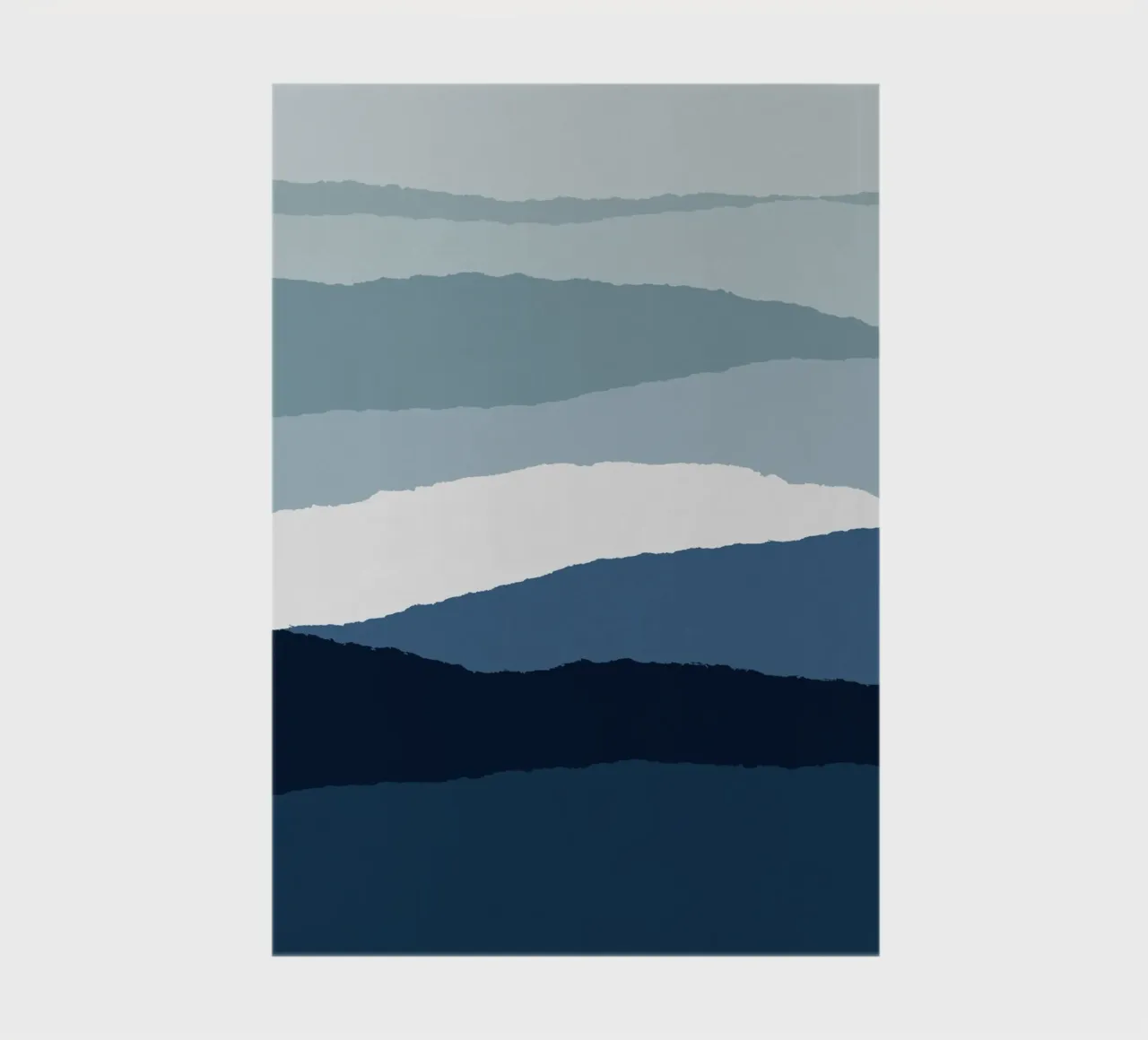 Blue Abstract II notebook by Orara Studio