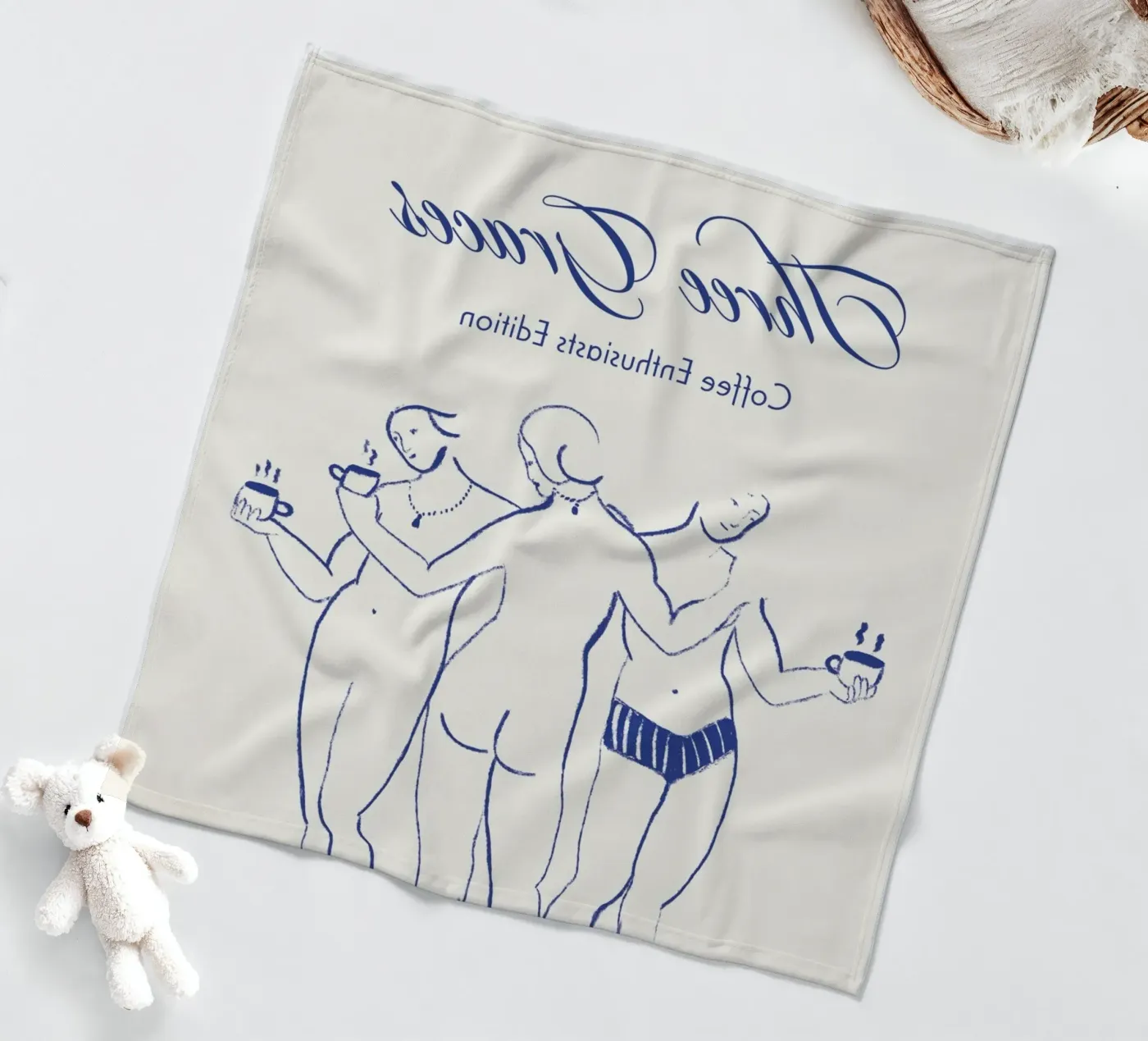 Three Graces plaid polaire de Candid Chroma