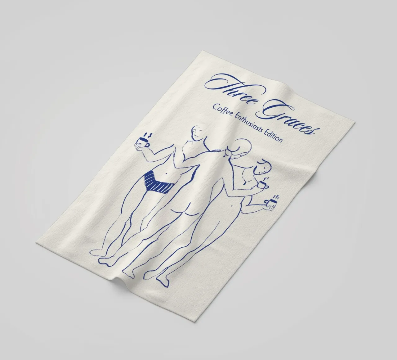Three Graces beach towel by Candid Chroma
