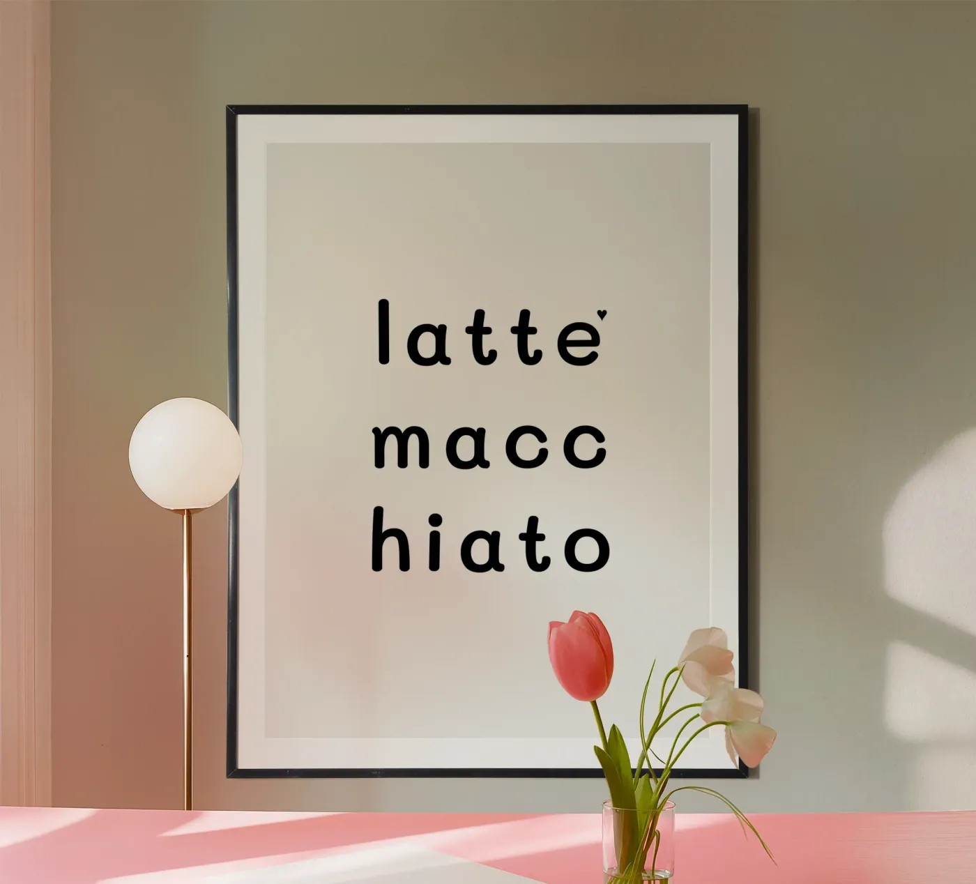 Latte macchiato poster da typolover