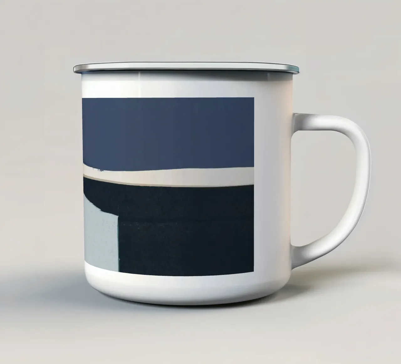 Blu calmo tazza in smalto da Orara Studio