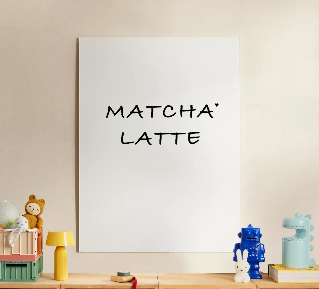 Matcha latte plexiglass da typolover
