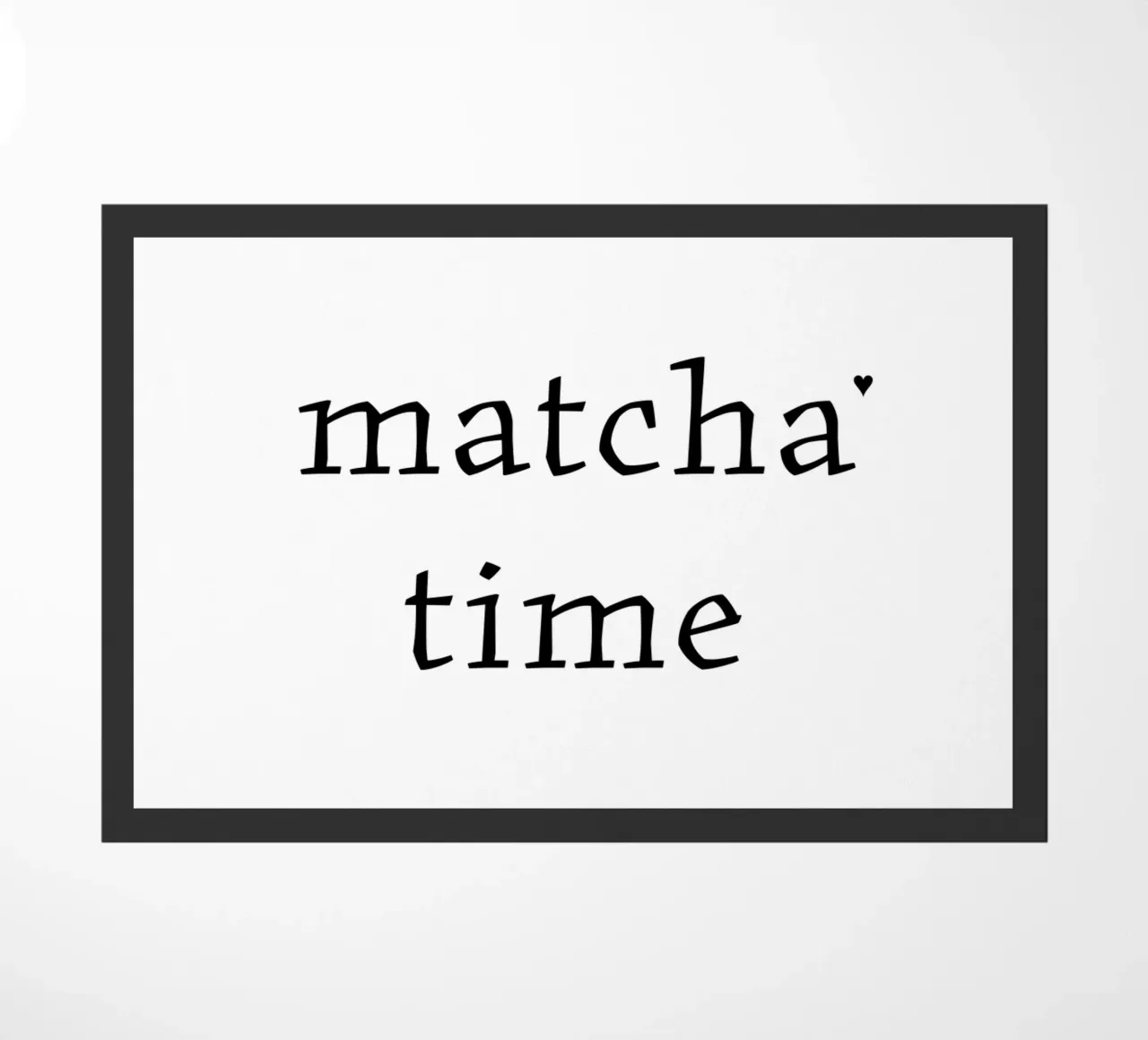 Matcha time deurmat van typolover